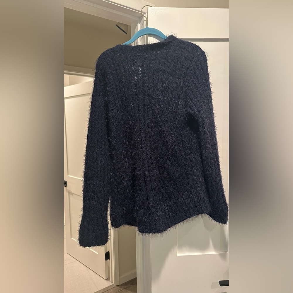 Cozy Fuzzy Black Sweater